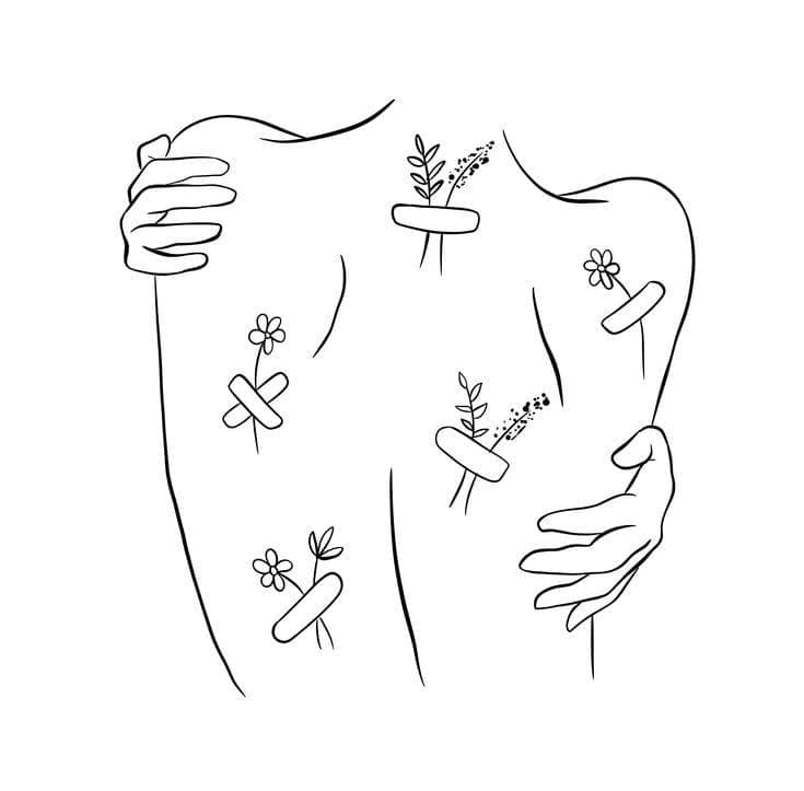 Bandaged back - Go Heal the Sh_t