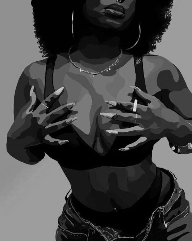 a woman holding her boobs wearing a bra and a blue jeans - Free the Nipples